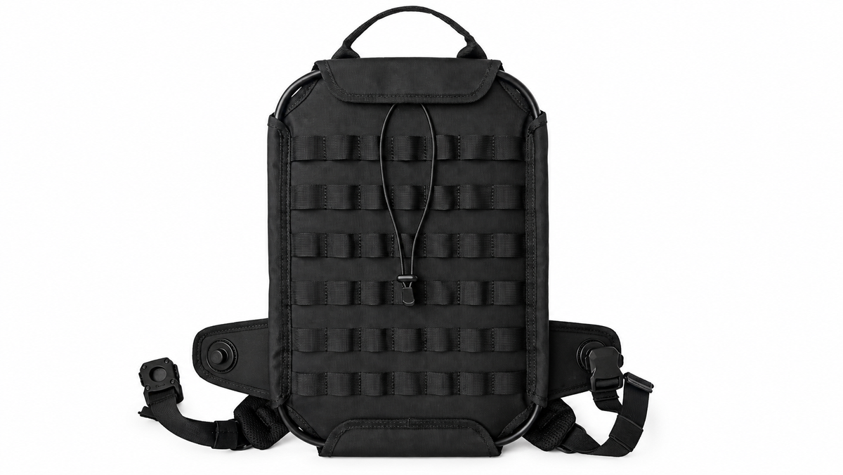 Le BackPanel technique d'Iziride vu de face, sans les attaches
